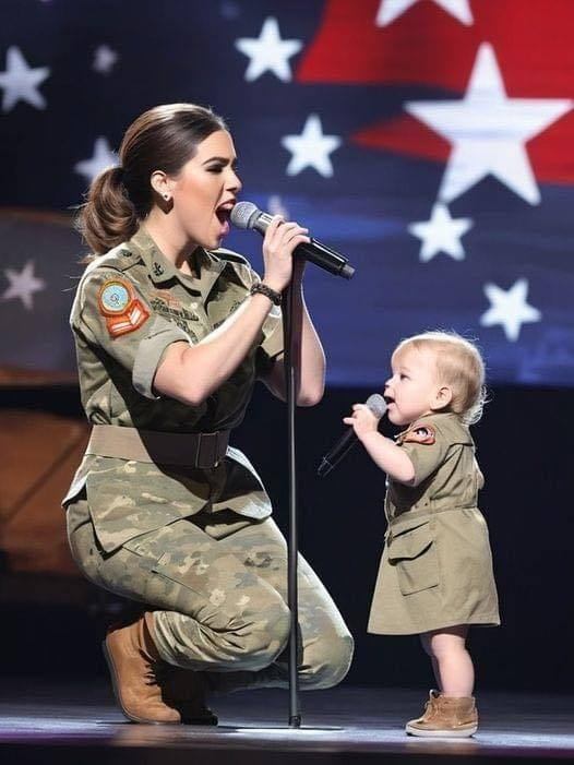 This couple performs the most famous 90s hit. The audience stands and applauds.