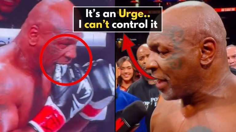 Why Does Mike Tyson Bite His Gloves During a Fight? Details on the Boxer’s Odd Habit