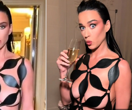 People stunned after Katy Perry attends Paris fashion show almost nak.. See other photos in comments below 🫢