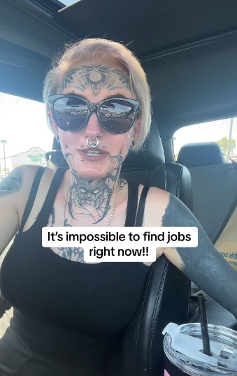 Young woman, 23, claims TJ Maxx denied her a job because of her ‘demonic and scary’ tattoos… but employees say ‘Oh you just don’t have enough experience’.