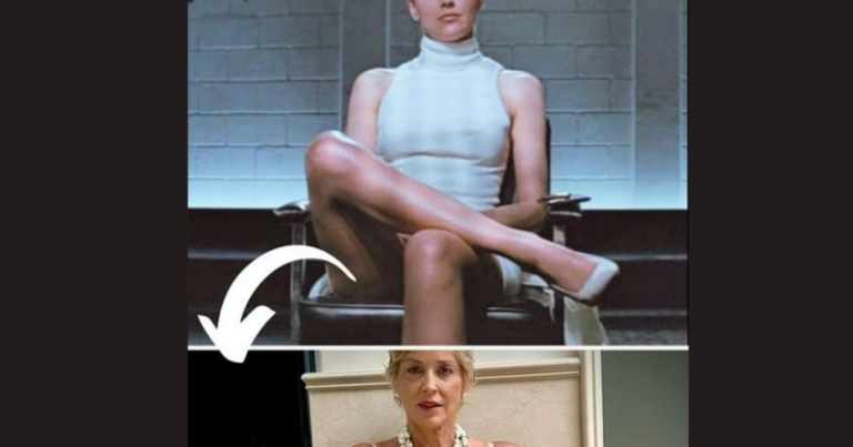 Sharon Stone recreates the iconic scene from “Basic Instinct” after thirty-two years.