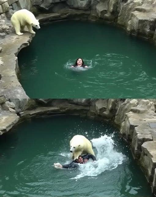 A 32-year-old woman was att4cked by a polar bear after she jumped into their enclosure at the Berlin zoo