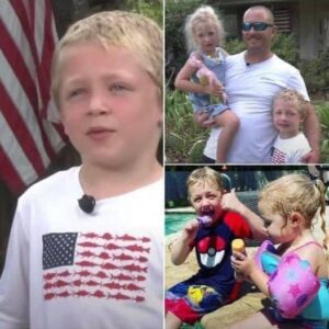 7-year-old swims for an hour to get help for dad and sister stranded in river