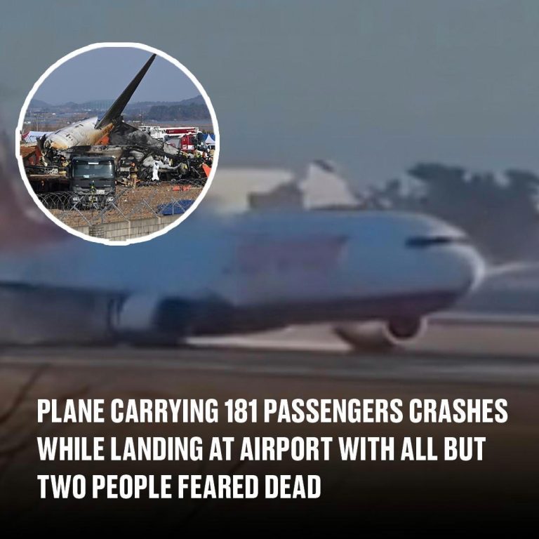 Plane carrying 181 passengers crashes while landing at airport with all but two people feared dead