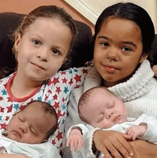 A Family Blessed Twice: Black-and-White Twins Born 7 Years Apart