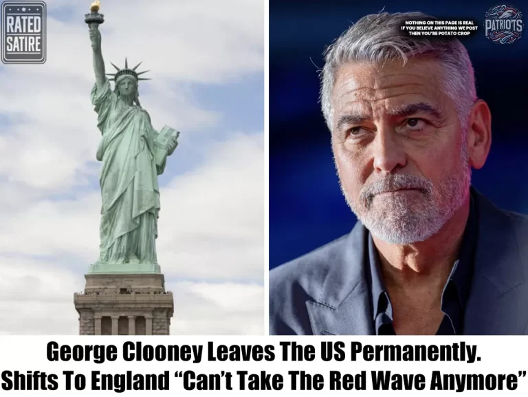 BREAKING: George Clooney Announces He’s Leaving the US for the UK Due to “Red Wave”