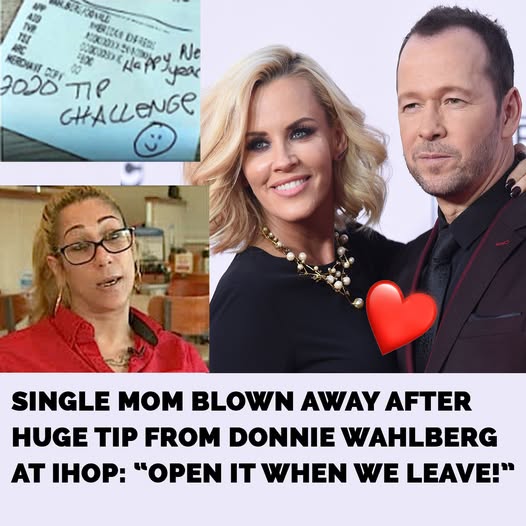 Donnie Wahlberg hands single mom $2,020 tip at IHOP