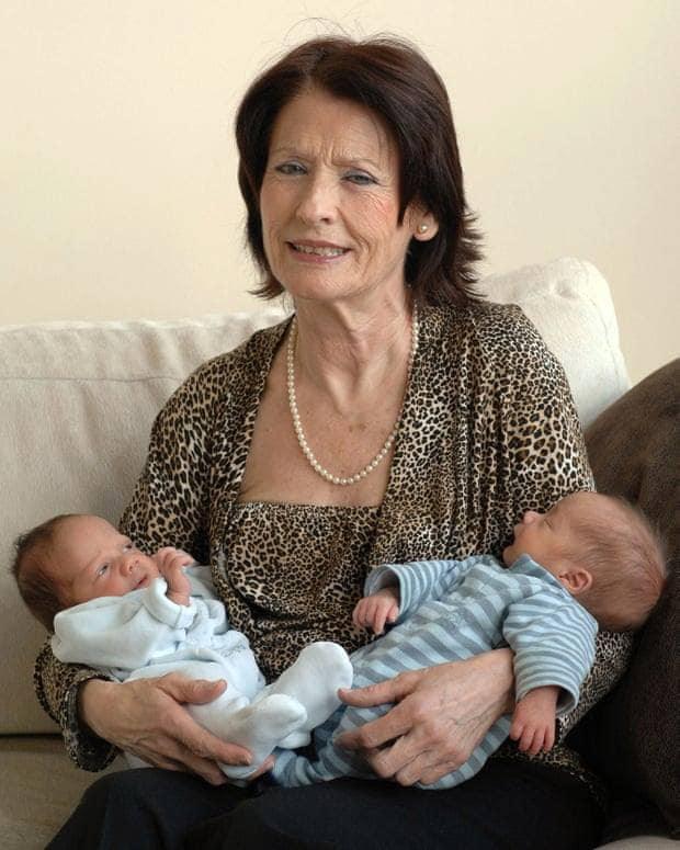 The 66-year-old mom who gave birth to twin boys