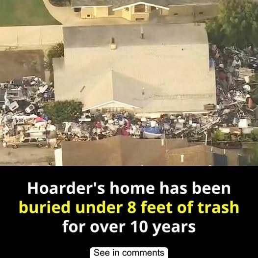 Hoarder’s home has been buried under 8 feet of trash for over 10 years