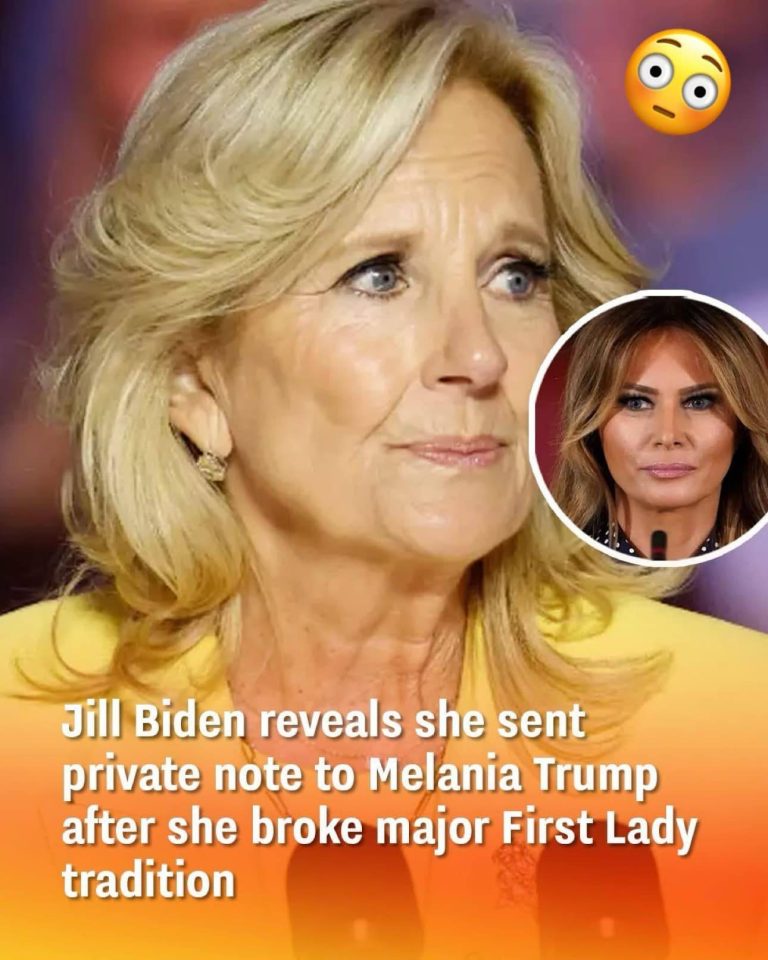 Jill Biden reveals she sent private note to…