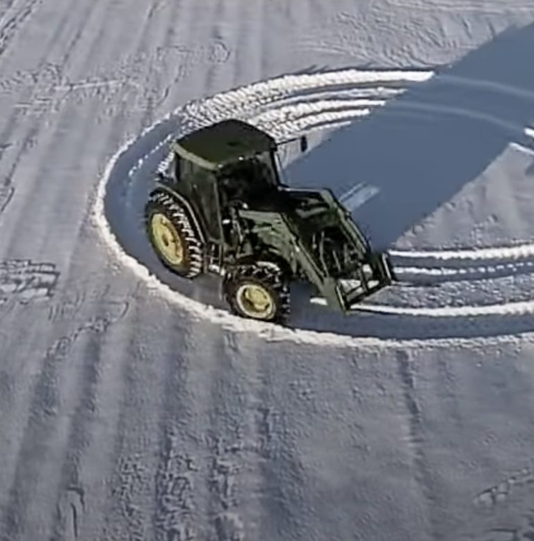 Farmer Writes Bold Message In Fresh Snow, Doesn’t Care If Some People Are Offended