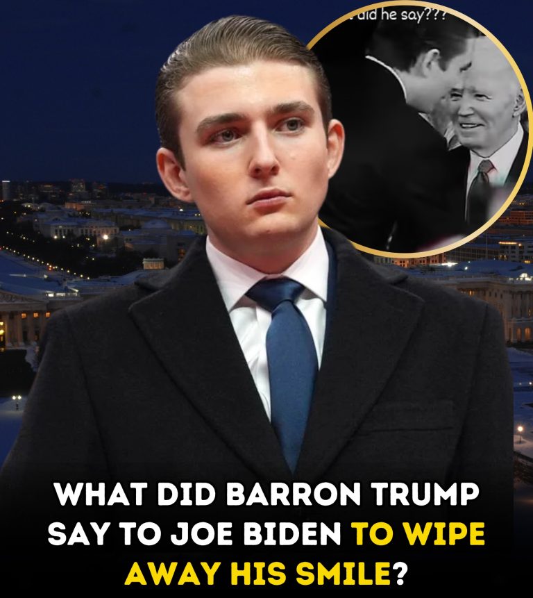 What did Barron Trump say to Joe Biden at his dad’s inauguration? It sparked an online debate