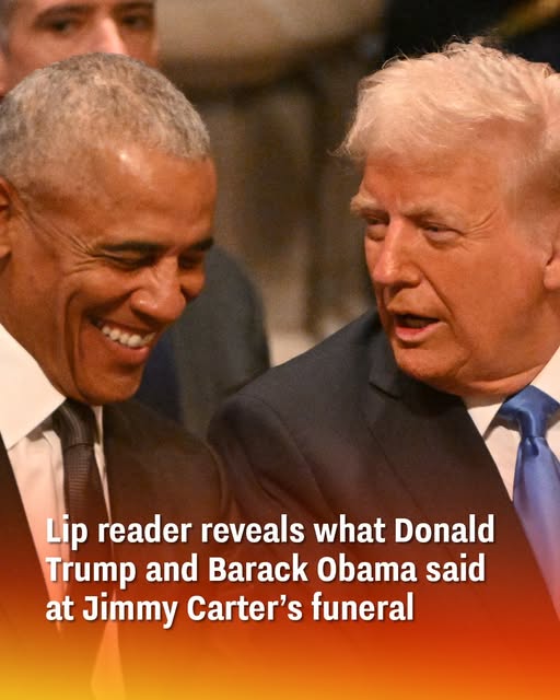 Lip reader reveals what Donald Trump and Barack Obama said at Jimmy Carter’s funeral