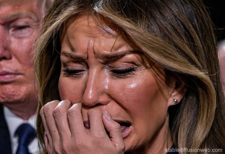 Heartbroken Melania Trump overcome with emotions