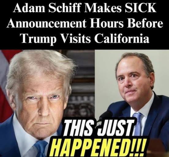 Schiff Snubs Trump’s Trip To California To Tour Wildfire Areas-(0126)