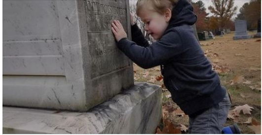 Boy Goes to Visit Twin Brothers Grave