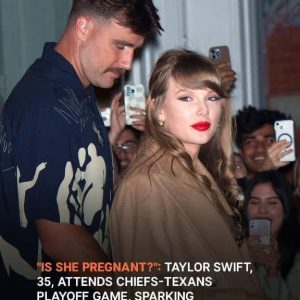 ‘Is She Pregnant?’: Taylor Swift Attends Chiefs-Texans Playoff Game, Sparking Discussion – Photos