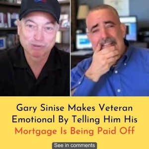 Gary Sinise makes veteran emotional by telling him his mortgage is being paid off