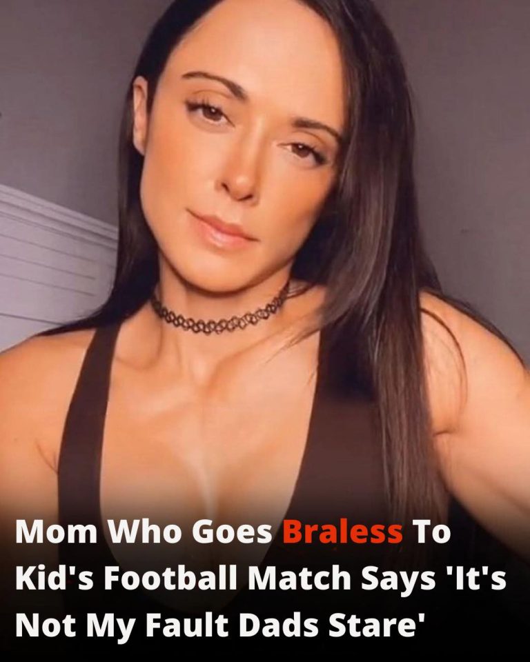 Mom Who Attends Kid’s Football Game Braless Says “It’s Not My Fault Dads Are Staring”