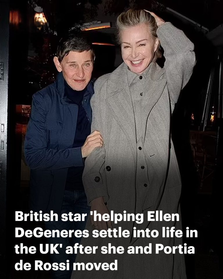 James Corden ‘is helping Ellen DeGeneres settle into life in the UK’ after she and wife Portia de Rossi moved to the Cotswolds following Trump’s election