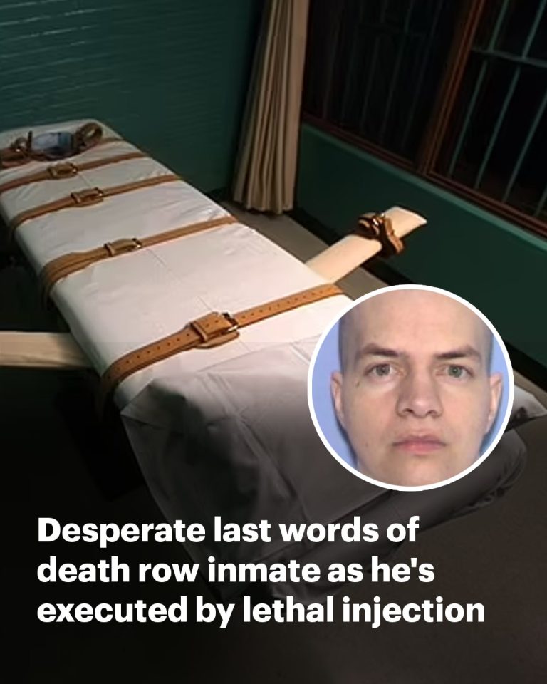 Desperate last words of Texas death row inmate as he’s executed by lethal injection for killing two people