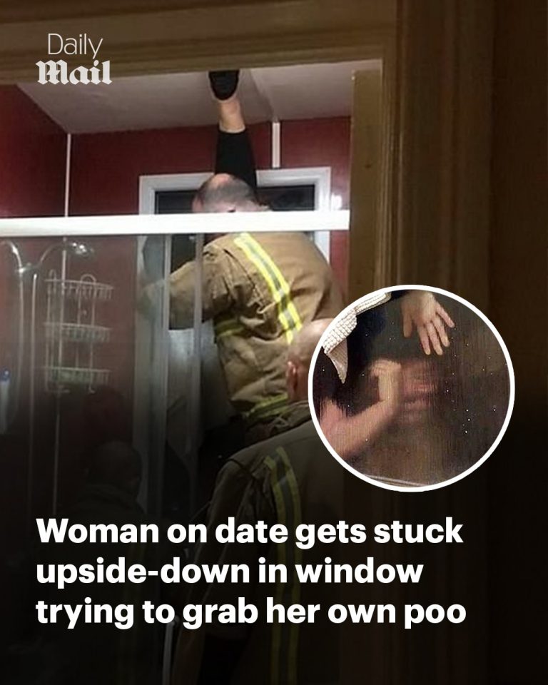 The worst Tinder date nightmare EVER: How woman got trapped in window frame trying to retrieve her own poo… after she threw it out when she blocked toilet