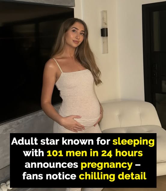 Adult star who slept with 100+ men in a day announces pregnancy