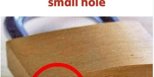 The tiny hole in your lock has a hidden purpose