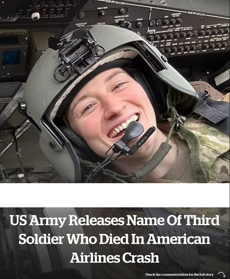 US Army releases name of third soldier who died in American Airlines crash