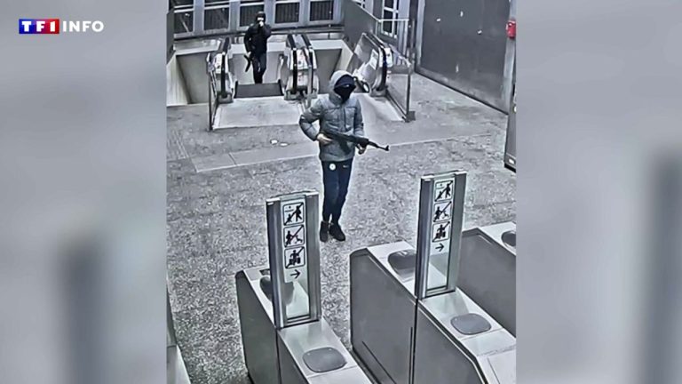 Chasse à l’homme à Bruxelles : les images des suspects tirant devant le métro avant de s’y engouffrer