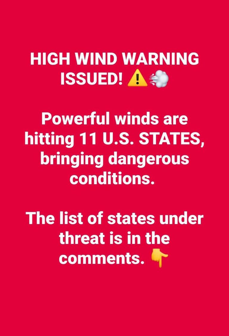 11 US States Under High Wind Warning – Details