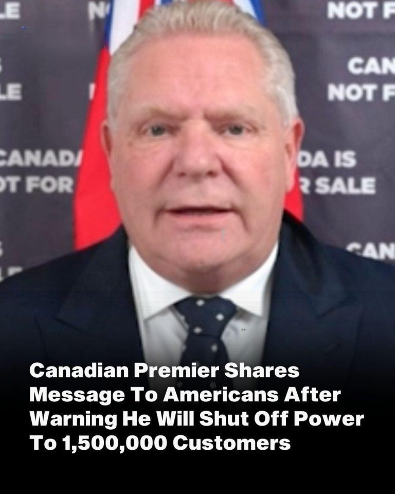 A Canadian Premier Sends A Message To Americans Following His Warning That He Will Cut Off Power To 1,500,000 Customers