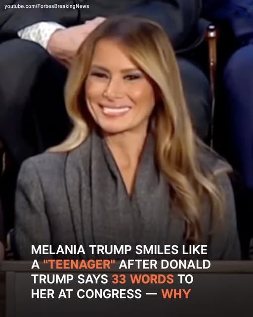 Body Language Expert Reveals the Meaning Behind Melania Trump’s Smile at Donald Trump’s Joint Address to Congress