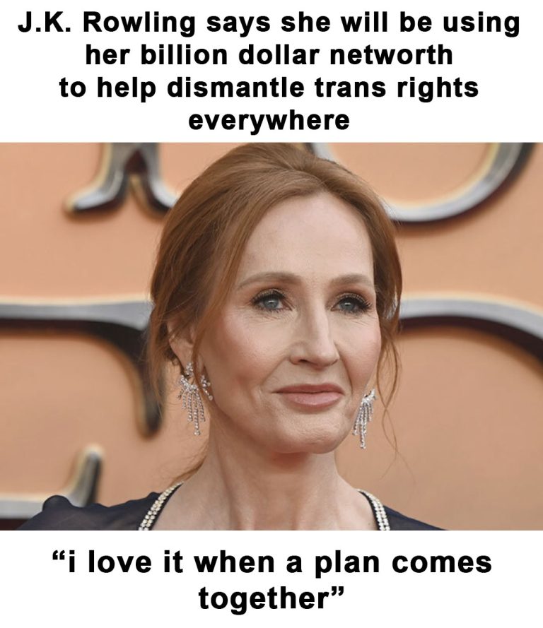J.K. Rowling commits her wealth to dismantling trans rights