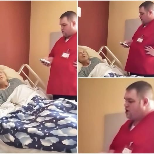 Male nurse has absolutely no clue that he’s on camera as he decided to grant his old patient’s final ever wish 😲 Just check comments to find out what happened next 👇😱