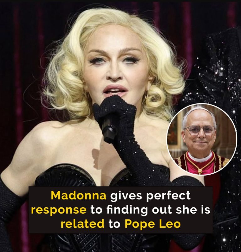 Madonna responds to being related to Pope Leo