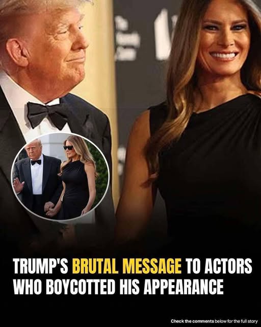 Trump fires back at celebrity boycott during his and Melania’s surprise ‘Les Misérables’ outing