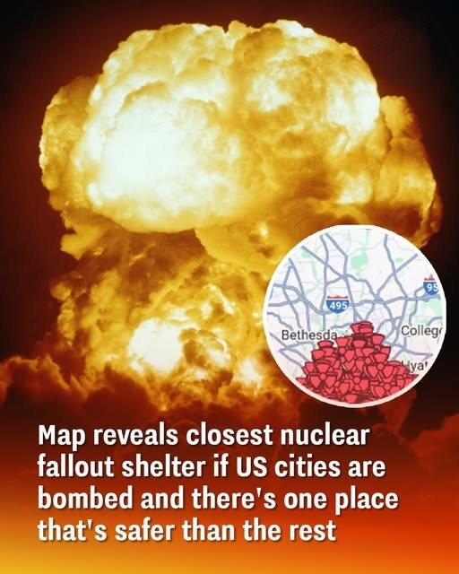 Map reveals closest nuclear fallout shelter if US cities are bombed and there’s one place that’s safer than the rest