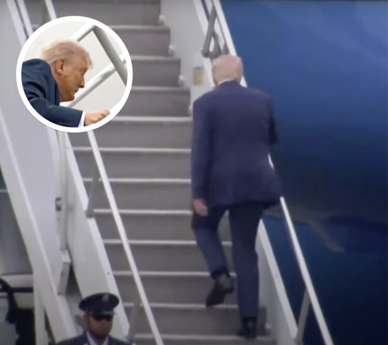 Video Of Trump Walking Up Stairs To Air Force One Goes Viral And Everyone Is Saying The Same Thing