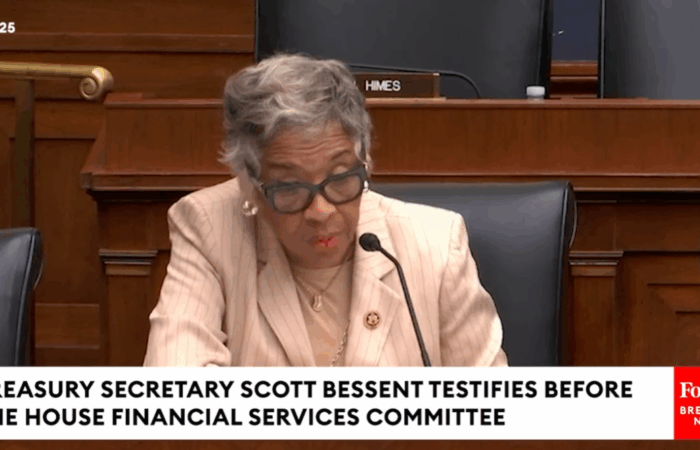 WATCH: Woke Congresswoman Has Berserk Meltdown in Congressional Hearing, Shouts and Tries to End Hearing after Scott Bessent Shuts Her Down to Her Face