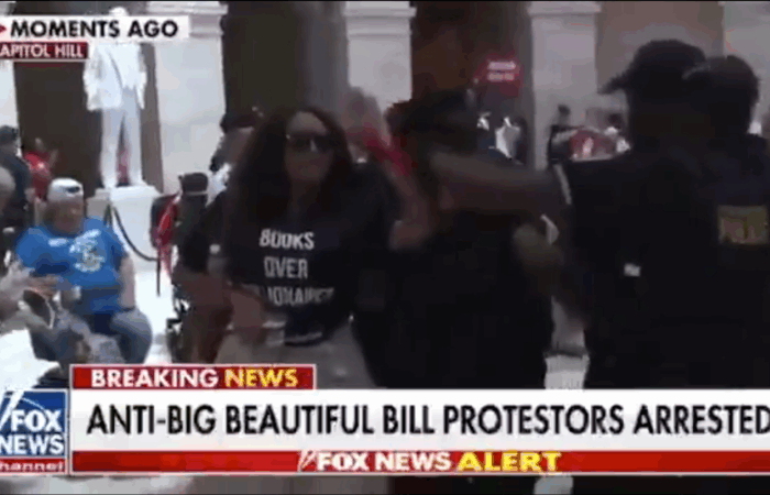 WATCH: Radical Leftists Storm the Capitol to Oppose and Delay the Big, Beautiful Bill