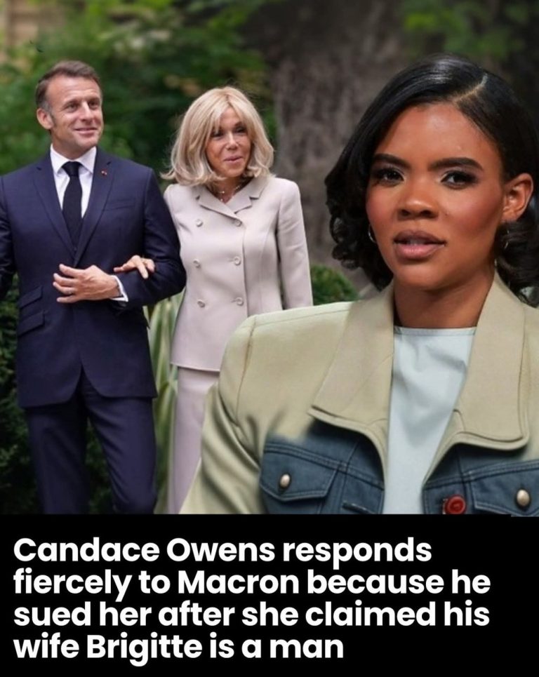 Candace Owens responds fiercely to Macron because he sued her after she claimed his wife Briggite is a man