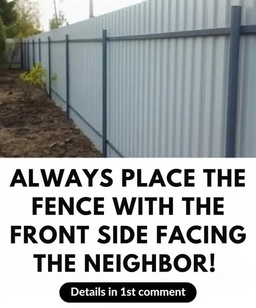 Always place your fence with the front facing your neighbor! Here’s why