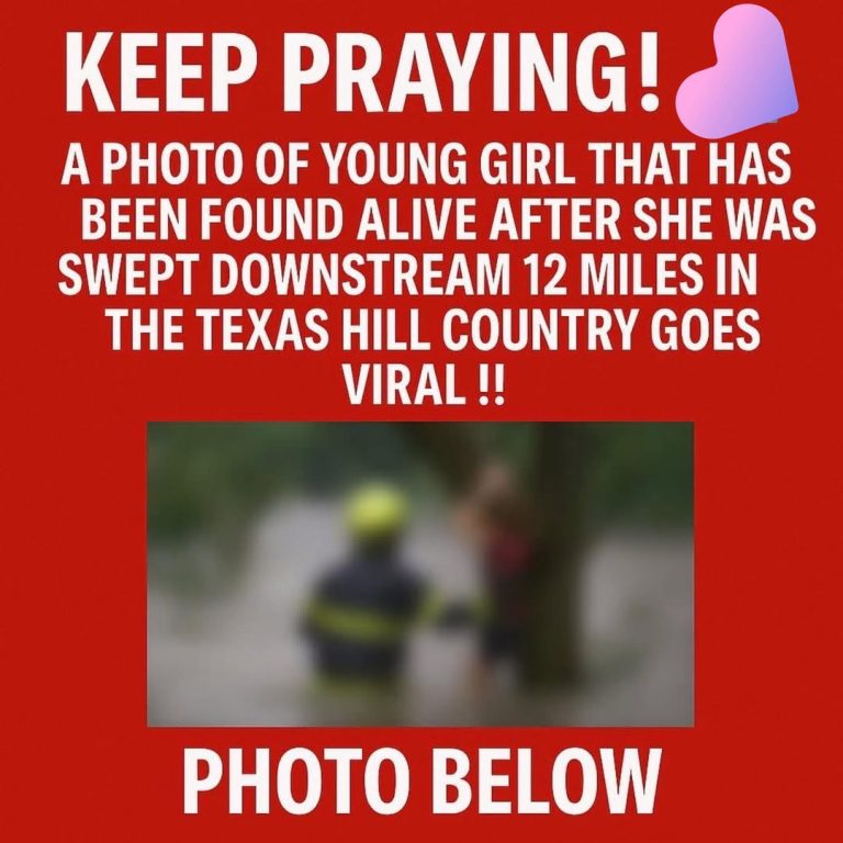 A girl was found alive 12 miles downstream — after being swept from…See more