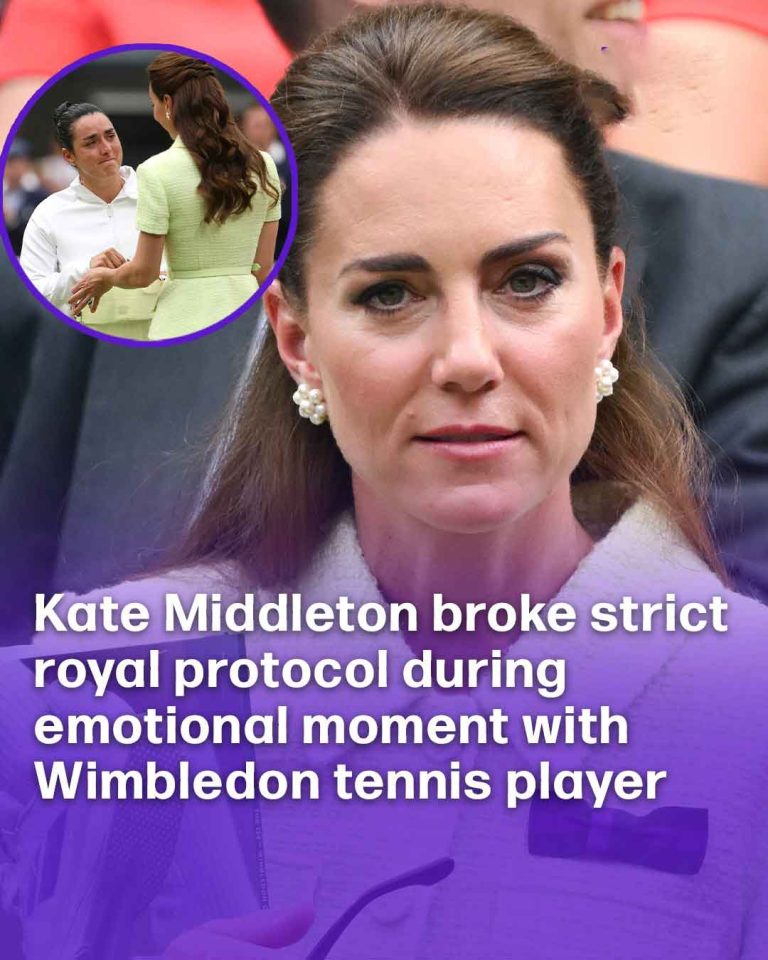 Kate Middleton broke strict royal protocol during emotional moment with Wimbledon tennis player