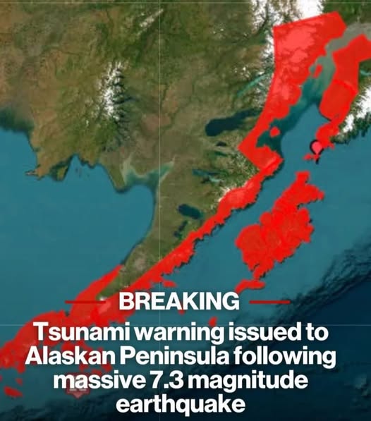 Tsunami warning issued to Alaskan Peninsula following massive 7.3 magnitude earthquake