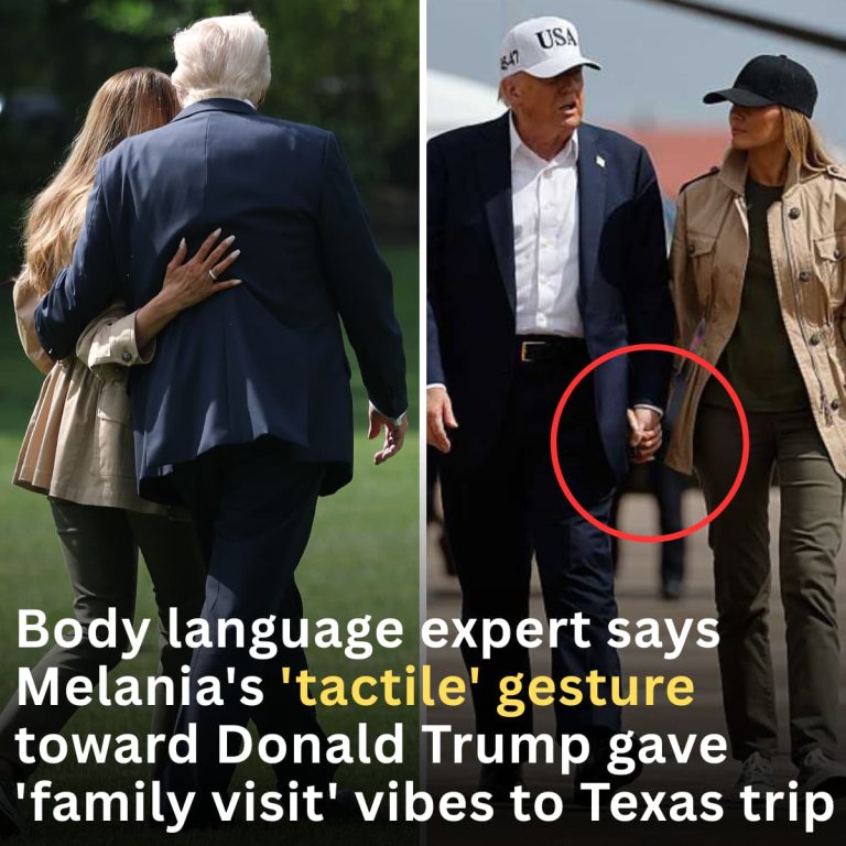 Body language expert says Melania’s ‘tactile’ gesture toward Trump gave ‘family visit’ vibes to Texas trip