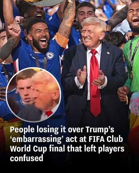 People are freaking out over Trump’s ‘awkward’ moment at the FIFA Club World Cup final that left players puzzled