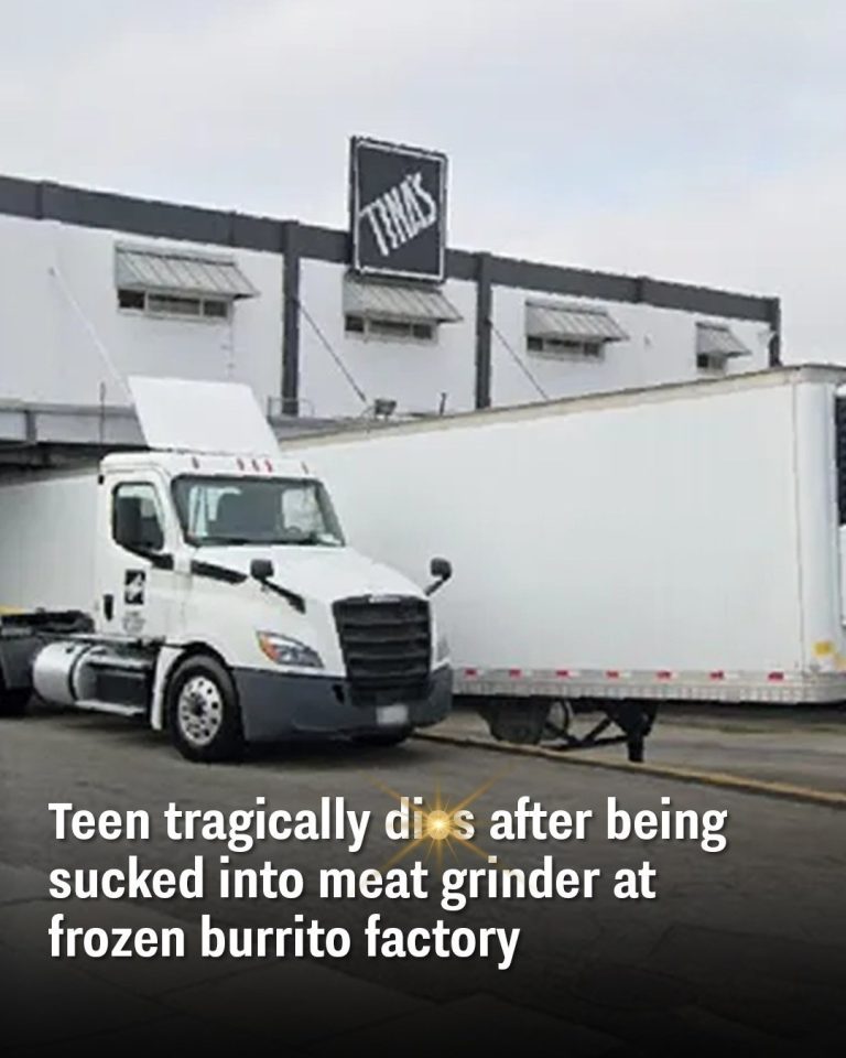 Teen tragically dies after being sucked into meat grinder at frozen burrito factory