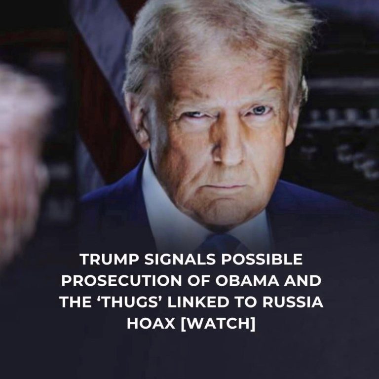 Trump Signals Possible Prosecution of Obama and the ‘Thugs’ Linked to Russia Collusion Hoax [WATCH]